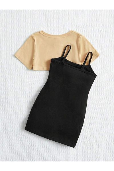 Machetta Παιδικό αρκουδάκι με στάμπα φόρεμα & Crop T-shirt