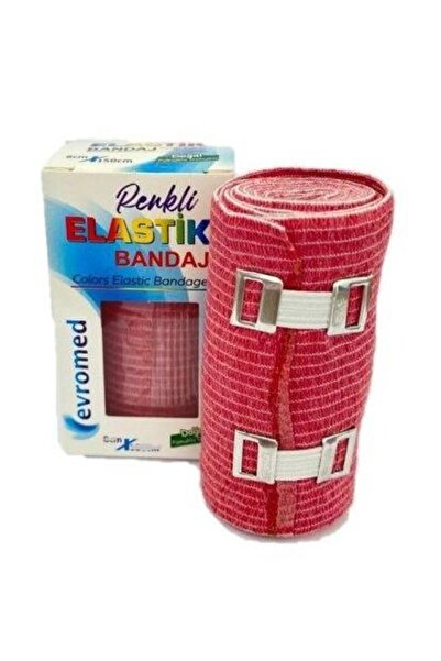 evromed ELASTİK BANDAJ 8 CM X 150 CM PEMBE