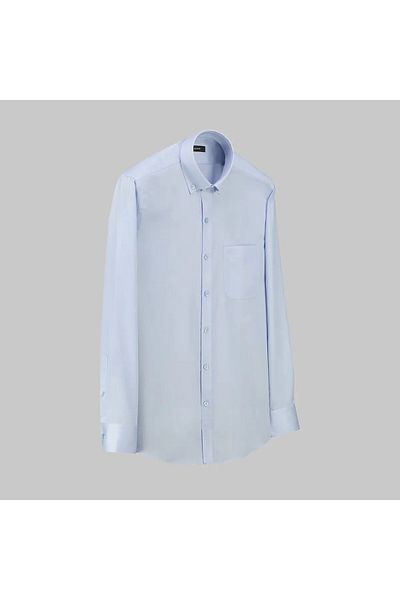 Sarar ELETA WOVEN OXFORD REGULAR ΑΝΟΙΧΤΟ ΜΠΛΕ ΠΟΥΚΑΜΙΣΟ