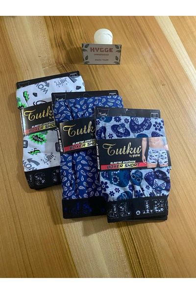 ALPES Tutku Ανδρικό Boxer Combed Cotton - Σετ 3 τεμαχίων