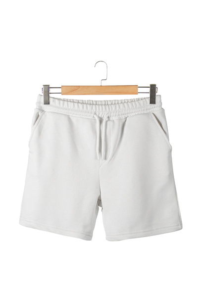 ADEGO White Regular Fit Men's Shorts & Bermuda