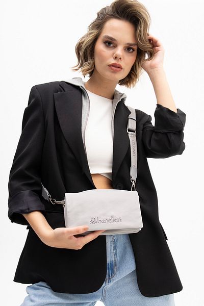 United Colors of Benetton Beneton Women's - Gray Crossbody Bag, Model BNT1195