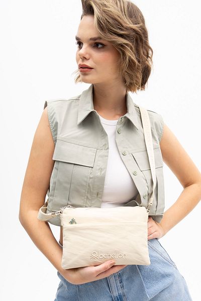 United Colors of Benetton Beneton Women's Beige Crossbody Bag - BNT1200