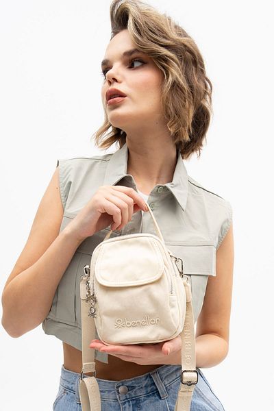 United Colors of Benetton Benetton Women's Beige Crossbody Bag - BNT1207