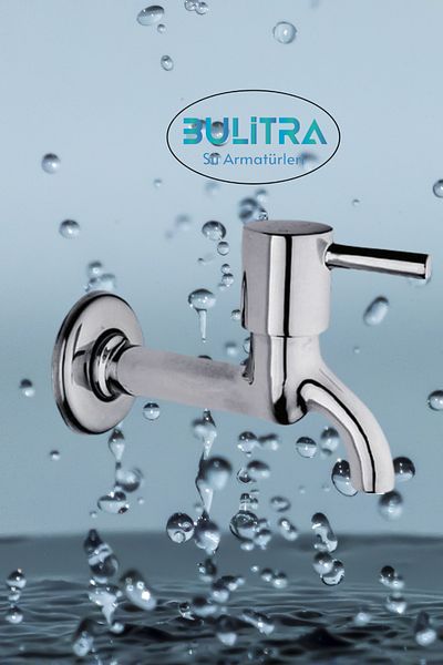 BULİTRA Su Armatürleri Rod Handle Open Close Single Inlet Bathroom Toilet Garden Tap (brass)