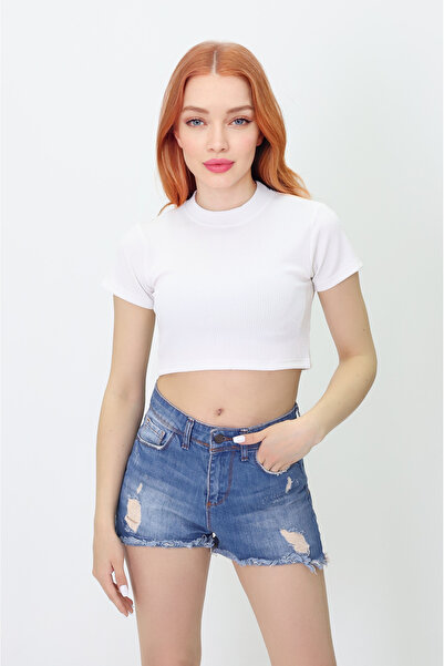 Get Crazy Γυναικείο T-Shirt Slim Fit Crop