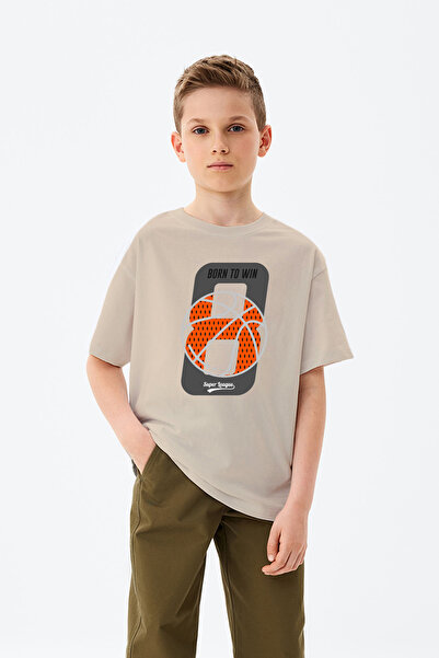 MYADA Tricou imprimat pentru băiat, născut pentru a câștiga, cu numărul 8