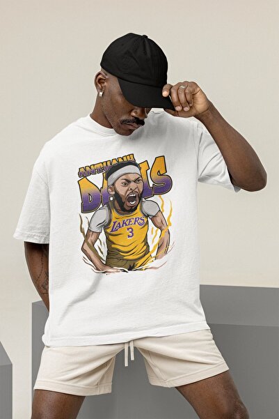 Fuddy Moda Unisex Anthony Davis Štampano T-shirt , majica sa košarkaškom tema...