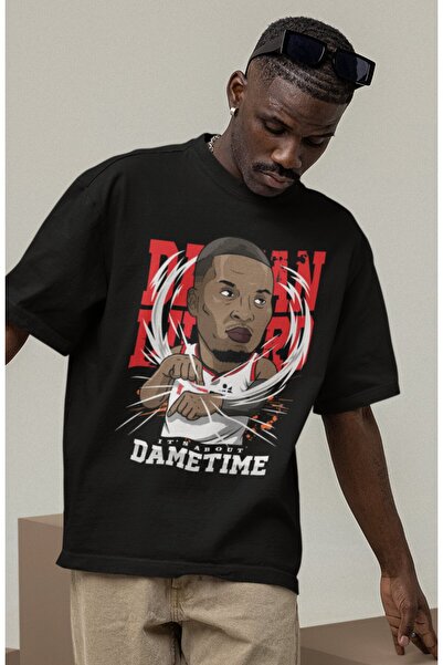 Fuddy Moda Unisex majica sa temom košarke za muškarce i žene, Damian Lillard ...