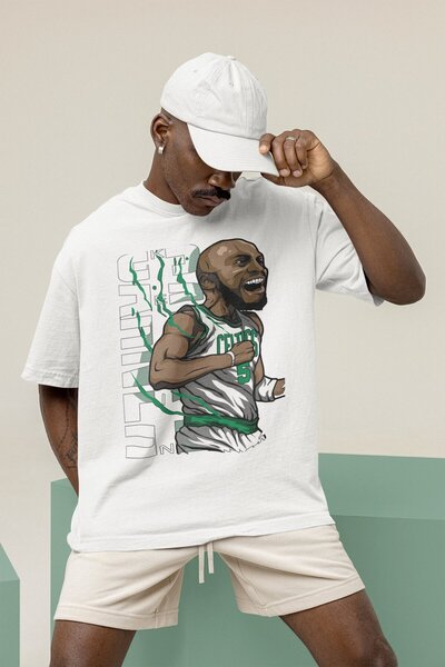 Fuddy Moda Unisex Kevin Garnett Štampano T-shirt , majica sa košarkaškom tema...