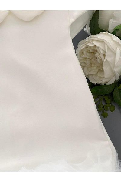 Buse&Eylül Bebe Βρεφικό γιακά τούλι Λεπτομερές κοριτσίστικο φόρεμα
