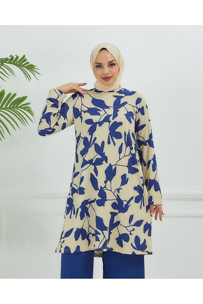 TUTUYA TEXTIL Bürümcük Fabric Leaf Patterned Double Set
