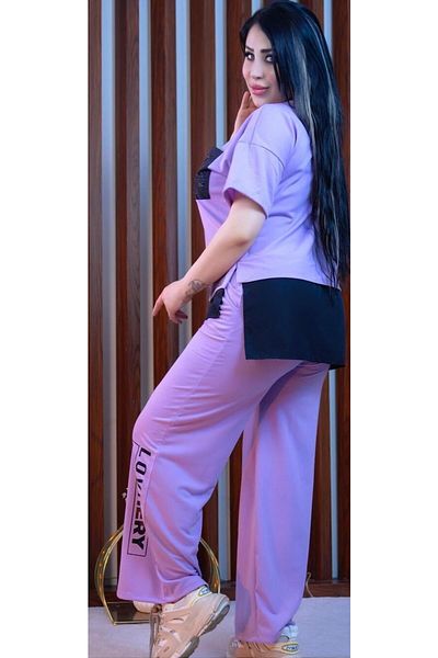 Butik Women's Large Size Stone Detailed Suit Suitable for Daily Wear