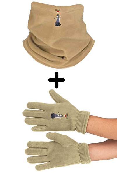 Fanze Set guler, căciulă și mănuși Sasuke Naruto zrn4967