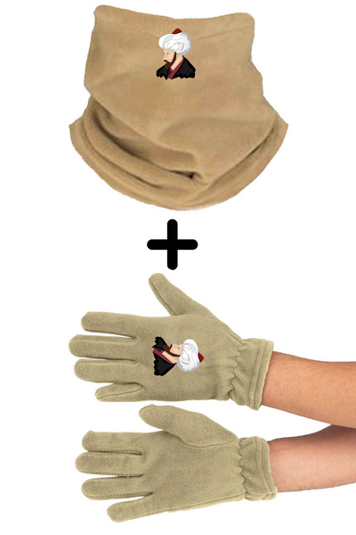 Fanze Set de mănuși pentru beretă Fatih Sultan Mehmed zrn5045