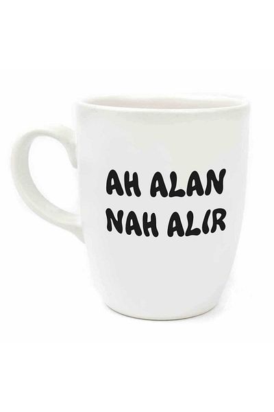 PALTO TASARIM Cream Colored Area and Nah Decollete Oval Ceramic Mug - Gift