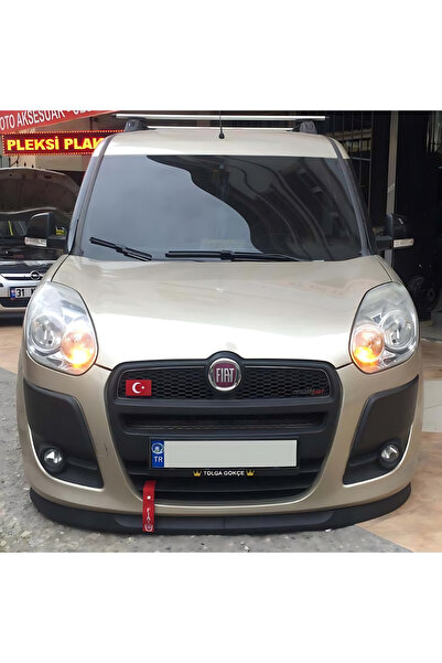 Furens Fiat Doblo 3 2011-2014 Uyumlu H lip Esnek Ön Lip 2 Parça Karlık Ön Ek Tampon Altı Dil