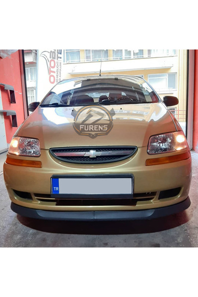 Furens Chevrolet Aveo 2006-2010 Uyumlu H lip Esnek Ön Lip 2 Parça Karlık Ön E...