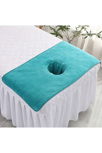 MEŞELİ TEKSTİL Spa Beauty - Soft Cotton Massage Bedspread and Care Hole Towel 50x80 Cm
