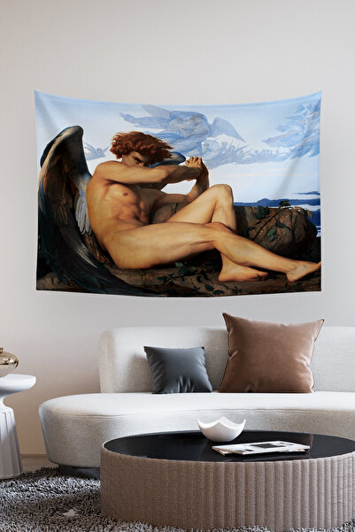 KanvasSepeti Fallen Angel Painting - Oil Painted Textured Wall Cover