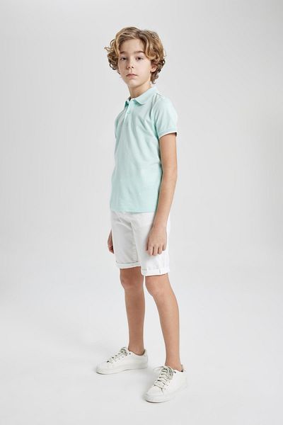 DeFacto Boy's Pique Short Sleeve Polo T-Shirt B6162A824SM