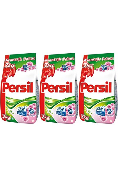 Persil Matik Toz Çamaşır Deterjanı 7+7+7:21KG Gülün Büyüsü Renkli Beyaz+Color...
