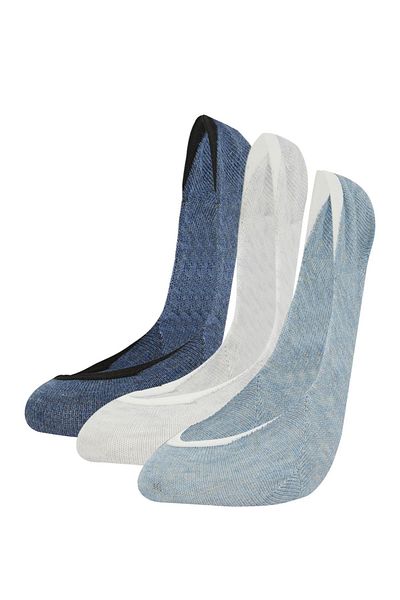 DeFacto Woman's 3-Piece Cotton Ballerina Socks A0369axns