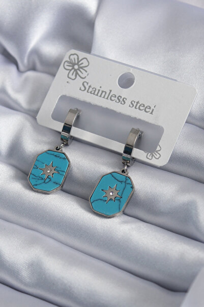 Clariss Gümüş Renk Zirkon Taşlı Kadın Küpe