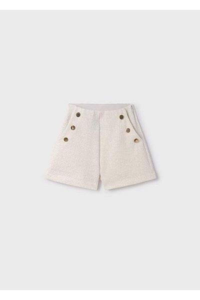 MAYORAL Pantaloni scurți crem pentru fete 06267-086