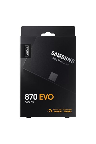 Samsung 250GB 870 Evo 560MB-530MB-s Sata 2.5" SSD (MZ-77E250BW) Harddisk