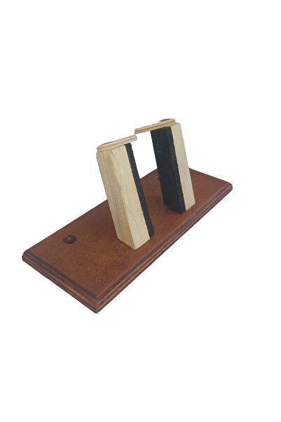 Donizetti Sağlam Ahşap Bağlama Saz Cura Duvar Askısı Standı Ceviz - Koleksiyonculara Ozel