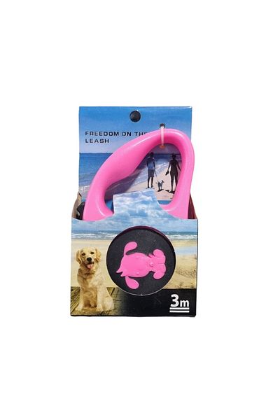 AquaHome Purple Cat and Dog Automatic Leash Extension - 3 Meters, Max: 10 kg