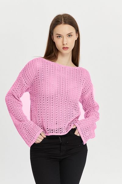 Fanori Woman Μπλούζα από βαμβακερά πλεκτά New Season