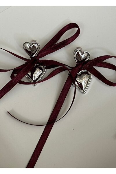 KİLİGİSTANBUL KALPLİ FİYONK KÜPE 4 CM