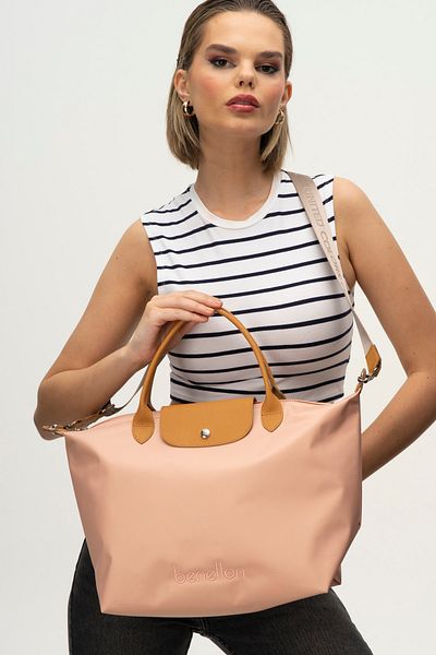 United Colors of Benetton BENETTON WOMEN'S HANDBAGS PINK-CAMEL BNT1356