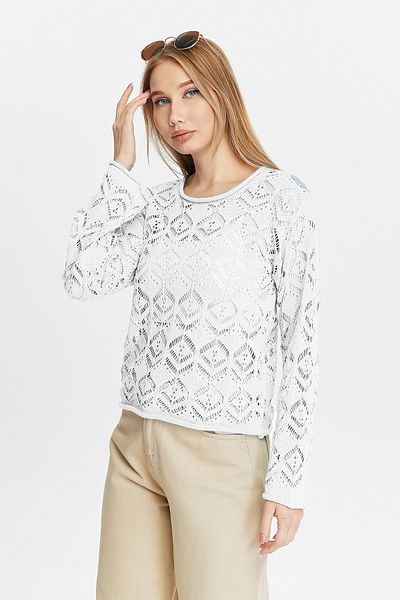 Fanori Woman Μπλούζα από βαμβακερά πλεκτά New Season