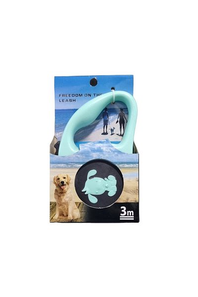 AquaHome Blue Cat and Dog Automatic Leash Extension - 3 Meters Max: 10 kg