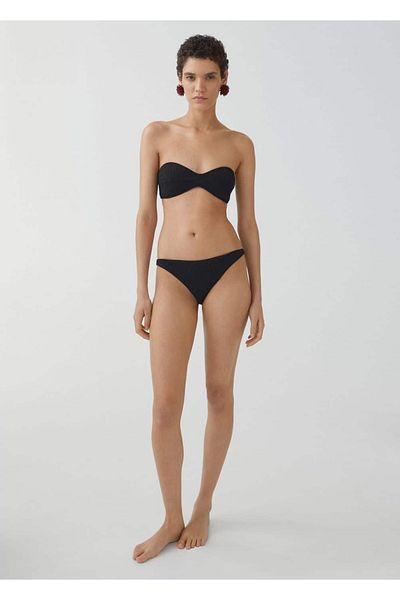 MANGO Woman Klassisches strukturiertes Bikinihöschen