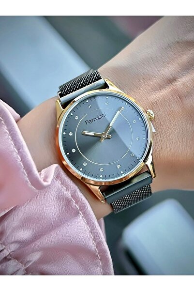 Ferrucci Women's Wristwatch Waterproof Wicker Magnet Cord Product Gift Bracelet