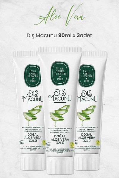 Eyüp Sabri Tuncer Toothpaste with Aloe Vera Extract 90 ml