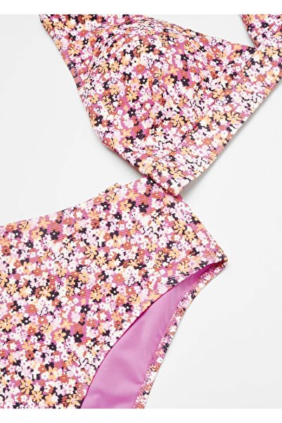 MANGO Woman Triangle Bikini with Flower