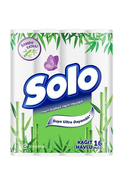 Solo 16 Pack Bamboo Paper Towels