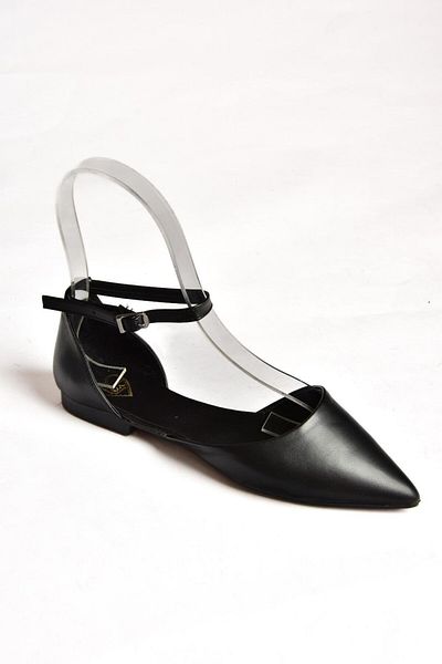 Fox Shoes S726299709 Czarne balerinki damskie