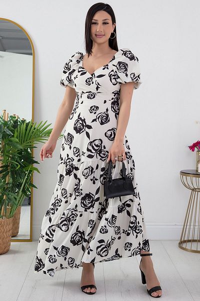 PULLIMM Rochie cu decolteu dublu cu croială asimetrică - NY4225