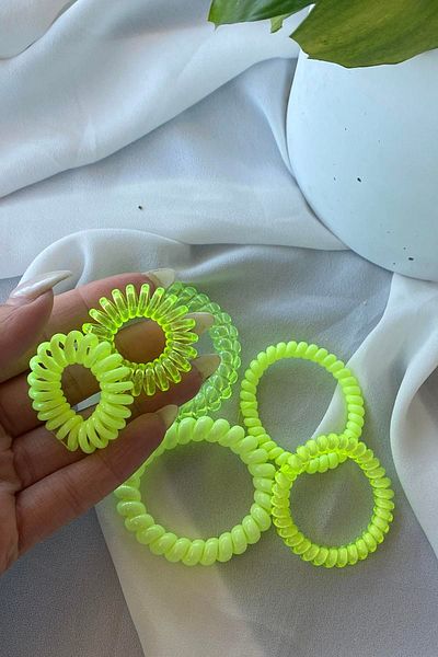 TAKIŞTIR Yellow Spiral Buckle Set