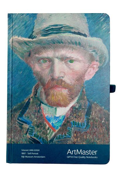 Gıpta 17 x 24 cm V. Gogh - 120 Sheets Lined Art Master Hard Cover Notebook