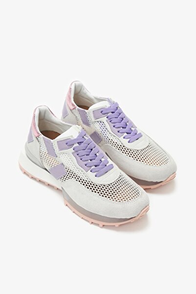 Louis Cardy Soe White Genuine Leather Women's Sneakers