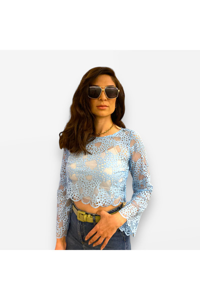 unique-g fashion accesories Bluză din dantelă de sezon nou