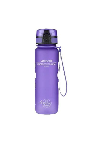 Uzspace 500ml Soft-Touch Tritan Water Bottle with Holding Support (Purple) 1215