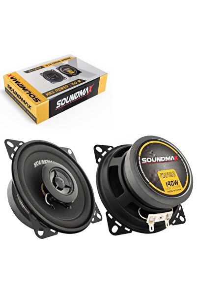 Soundmax Art002 X01  Sx-Cx402 Oto Hoparlör 10Cm 140 Watt Tweeterli 2 Adet Bernami Yeni